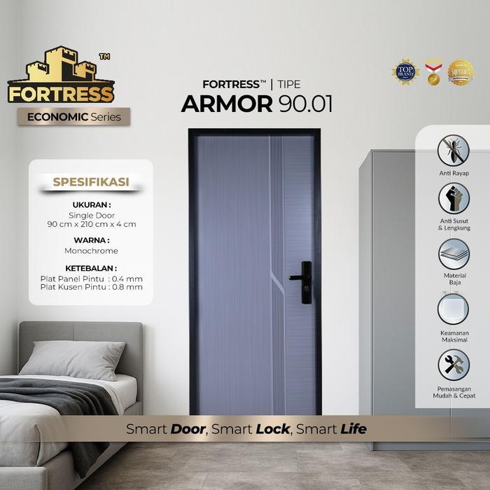 PINTU BAJA  FORTRESS TYPE ARMOR 90 BLUE GRAY - JABODETABEK - ARMOR 01