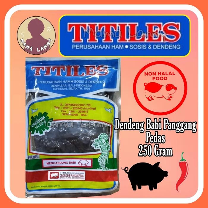 

SIAPKIRIM Dendeng Babi Panggang Pedas Titiles 250 Gram READY STOCK