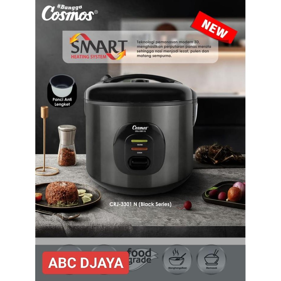 Cosmos Magic Com Rice Cooker 1.8 L Crj3301N Crj 3301 Crj-3301 N