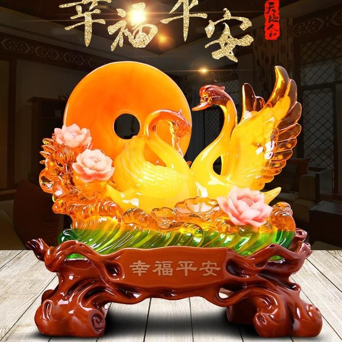 PAJANGAN Angsa Pajangan Fengshui Pajangan Keharmonisan Pajangan Mewah