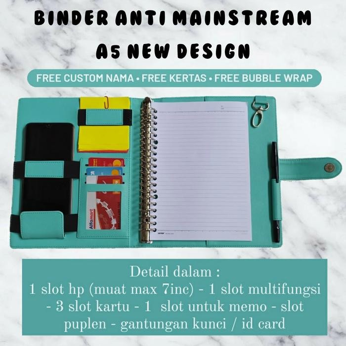 

Binder Untuk Kuliah Kerja Buku Catatan 20ring Model A5 Custom Nama