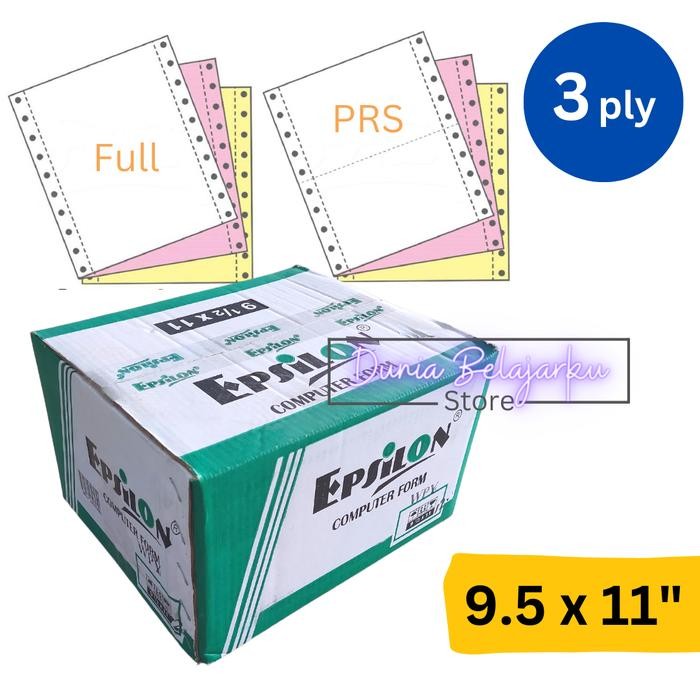 

NEW PRODUK KERTAS FAKTUR EPSILON CONTINOUS FORM 3 PLY FULL / POTONG / PORPORASI WARUNG ARA67
