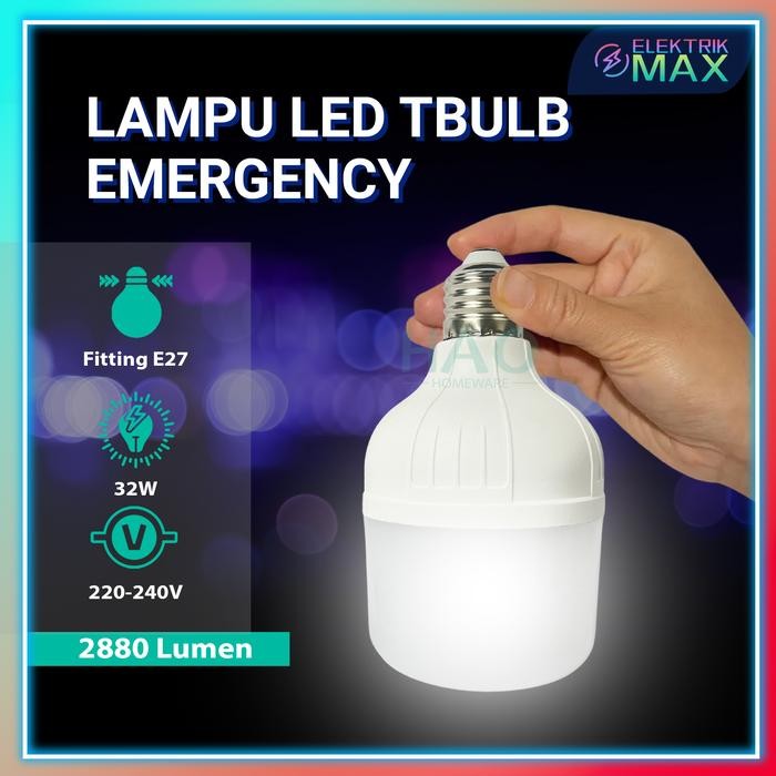 [MAX] Lampu LED Jumbo 32Watt / Lampu LED Emergency 32W / Lampu Magic