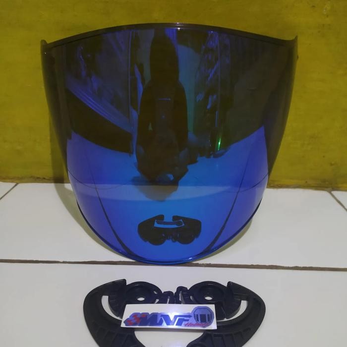 Visor Nhk R6 Visor Nhk R6 Lightsmoke Iridium Blue Redgold