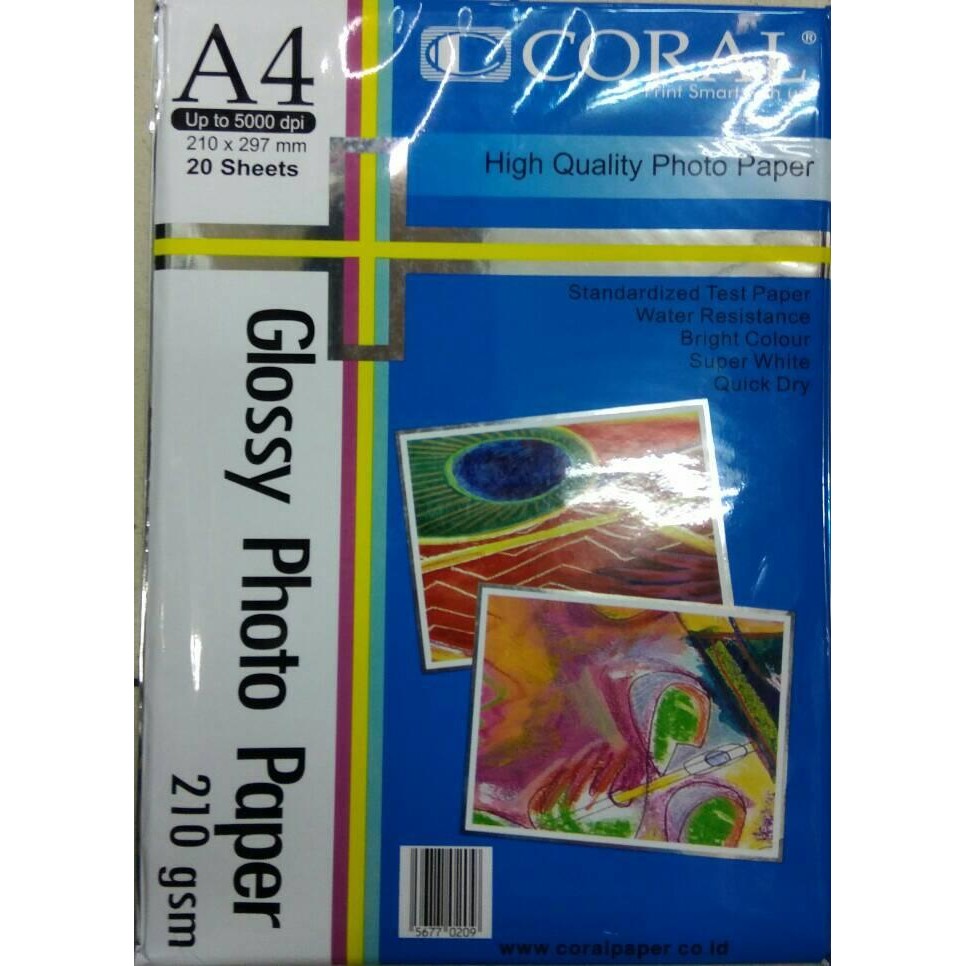 

Pilihan- Glossy Photo Paper 210G Coral