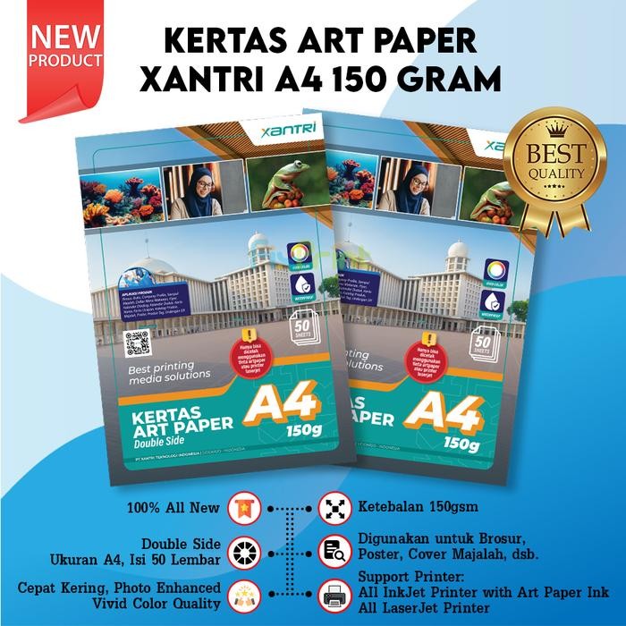 

Pilihan- Art Paper A4 150 Gsm 1Pack / 50 Lembar