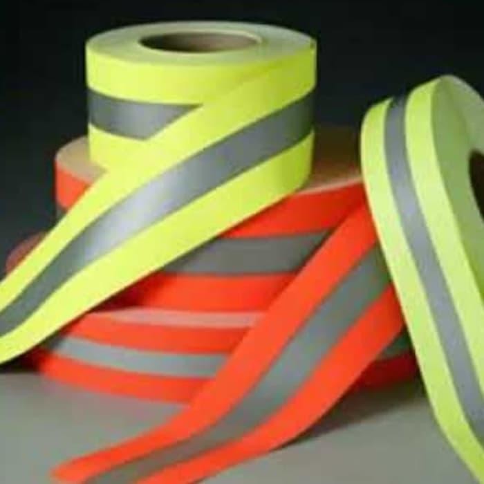 Scotlite kain kombinasi tahan api 5 cm - Reflektor safety jahit
