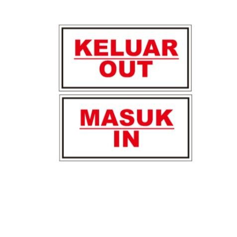 

SIGN KELUAR MASUK PLAT ALUMUNIUM 2MM