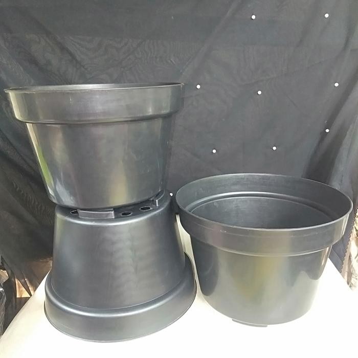 pot hitam 35 / pot bunga/ pot tanaman / pot polos