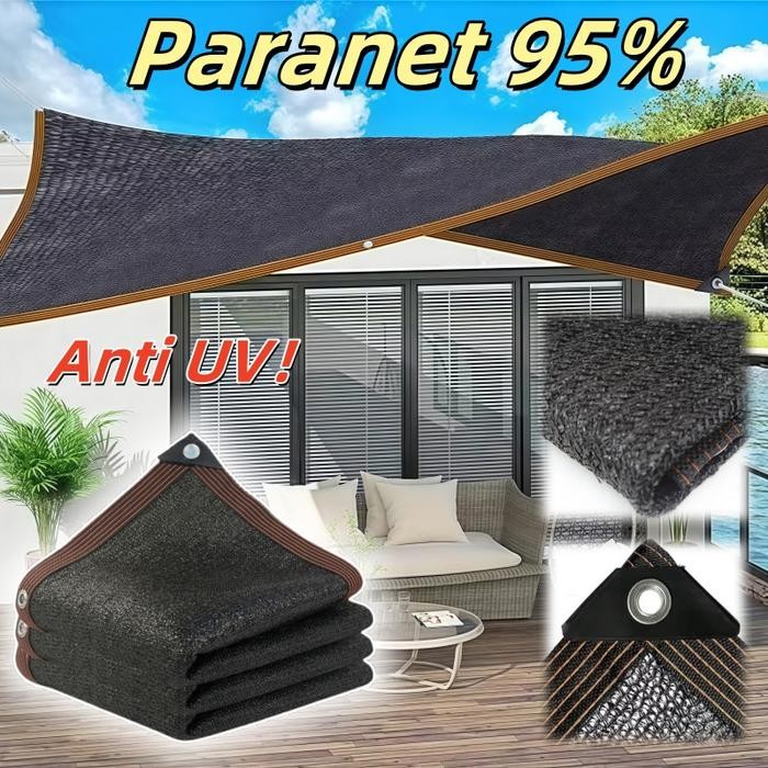 Dwo - Vinnatsu - Jaring Paranet Paranet 95% Anti-Uv Jaring Hitam Jaring Paranet Jaring Rumah Kaca