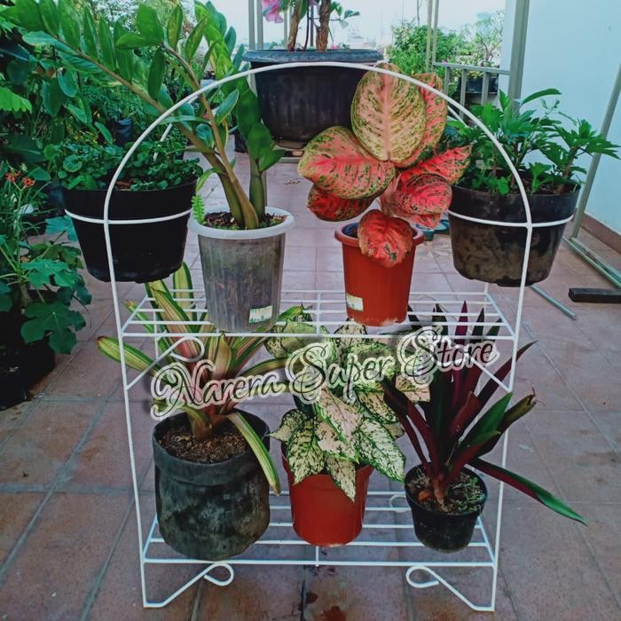 Rak Ram Pot Bunga Besi