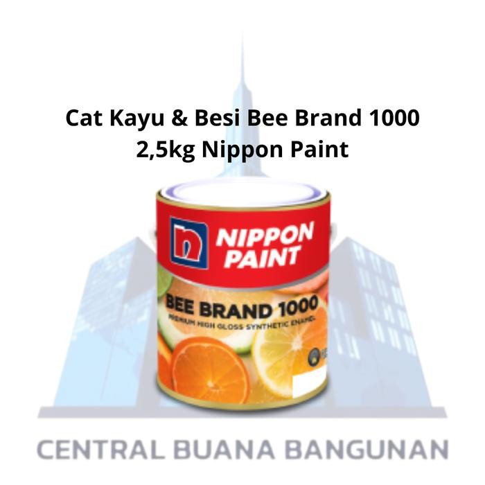 

NEW PRODUK CAT KAYU & BESI BEE BRAND 1000 NIPPON PAINT 2,5KG MAWAR-89