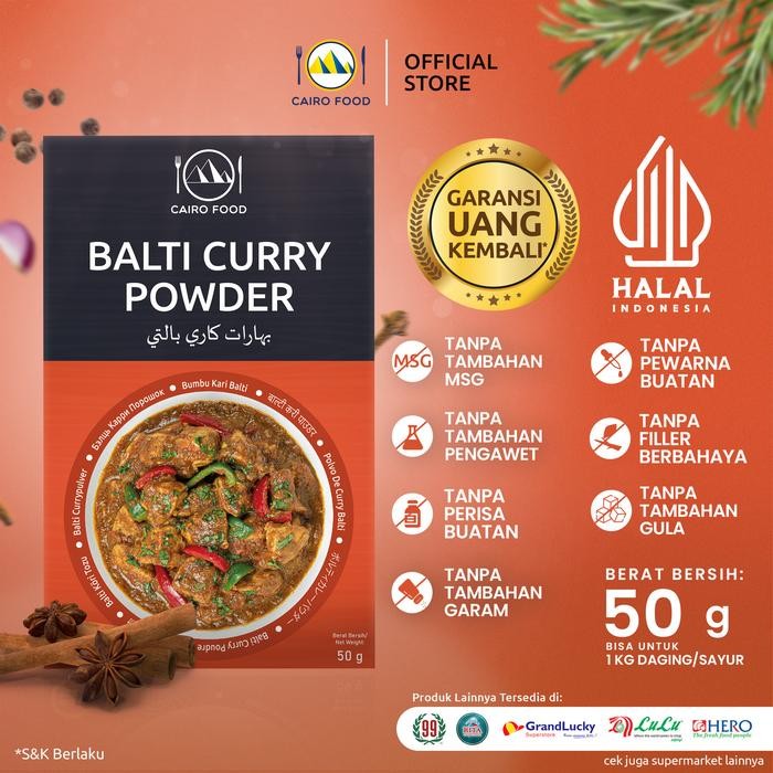 

Stok Baru Bumbu Balti Curry Powder - Cairo Food