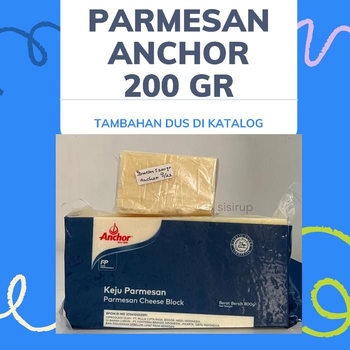 

Pilihan- Parmesan Cheese Anchor Repack 200 Gram