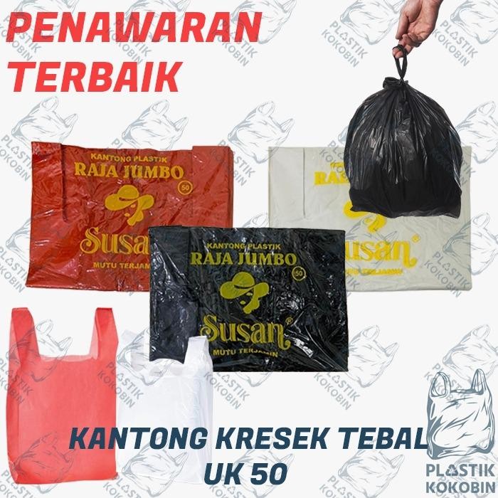 

Pilihan- Kantong Kresek Merah / Putih / Hitam Tebal Uk 50 Merek Susan (1 Pack