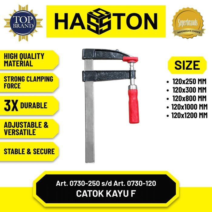 HASSTON CATOK KAYU F / CATOK PENJEPIT KAYU / F-CLAMP KLEM F (0730)