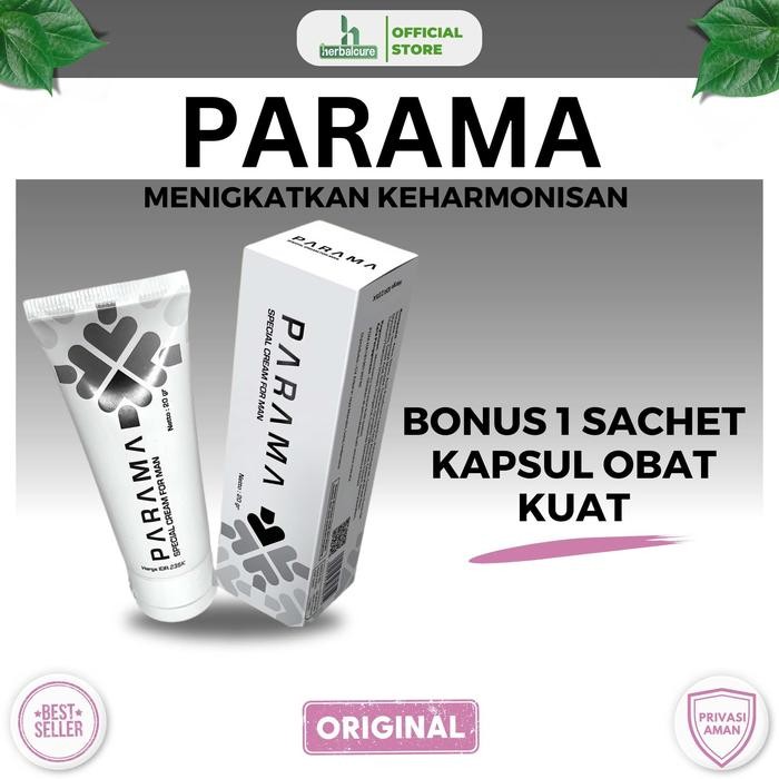 PARAMA Tunda Ejakulasi Obat Kuat Pria Cream Aman Tidak Panas Membesarkan Mr.P