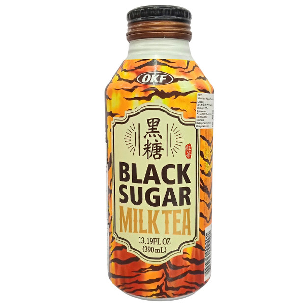 

S14266 OKF BLACK SUGAR MILK TEA TEH 390ML BTL MAJU BERSAMA (20250916)