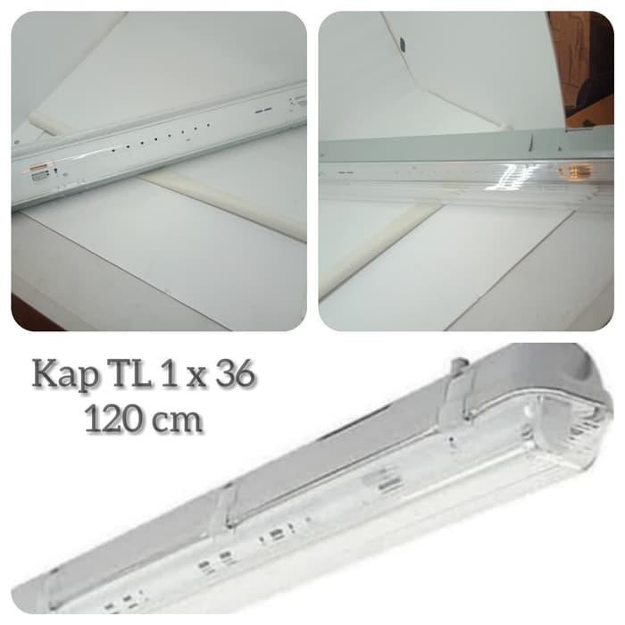 Cuci Gudang Kap Lampu Tl Waterproof 1X36 / Kap Neon Tl Outdoor 1X36 / Kap Tl 1X36