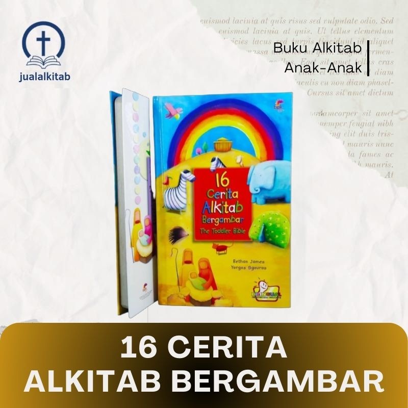 16 Cerita Alkitab Bergambar - Buku Alkitab untuk Anak