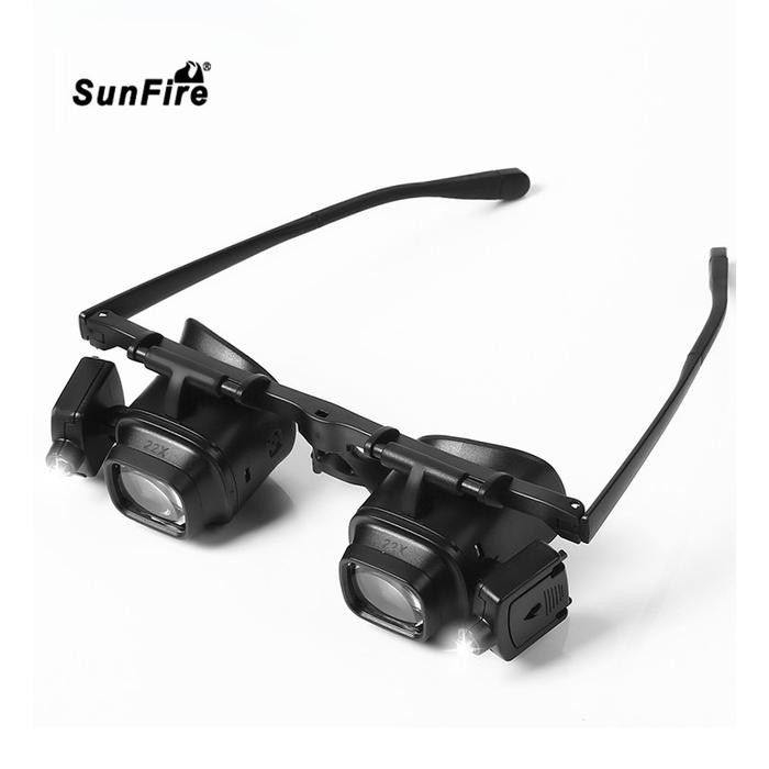 

SALE SunFire Kacamata Pembesar 22x Magnifier Glasses with LED Light - SF5