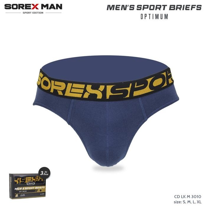 Terlaris (1 Kotak isi 3 Pcs) Sorex Cd Mens Sport Briefs Cd Lk M 3010 Nyaman Pria SALE