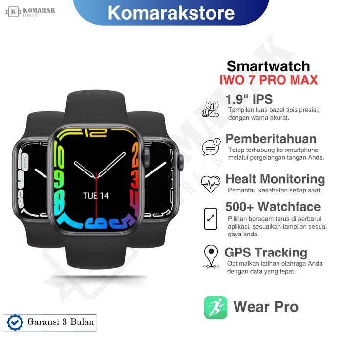 CUCI GUDANG Smartwatch IWO 7 PRO MAX 45MM 1.9" Komarakstore