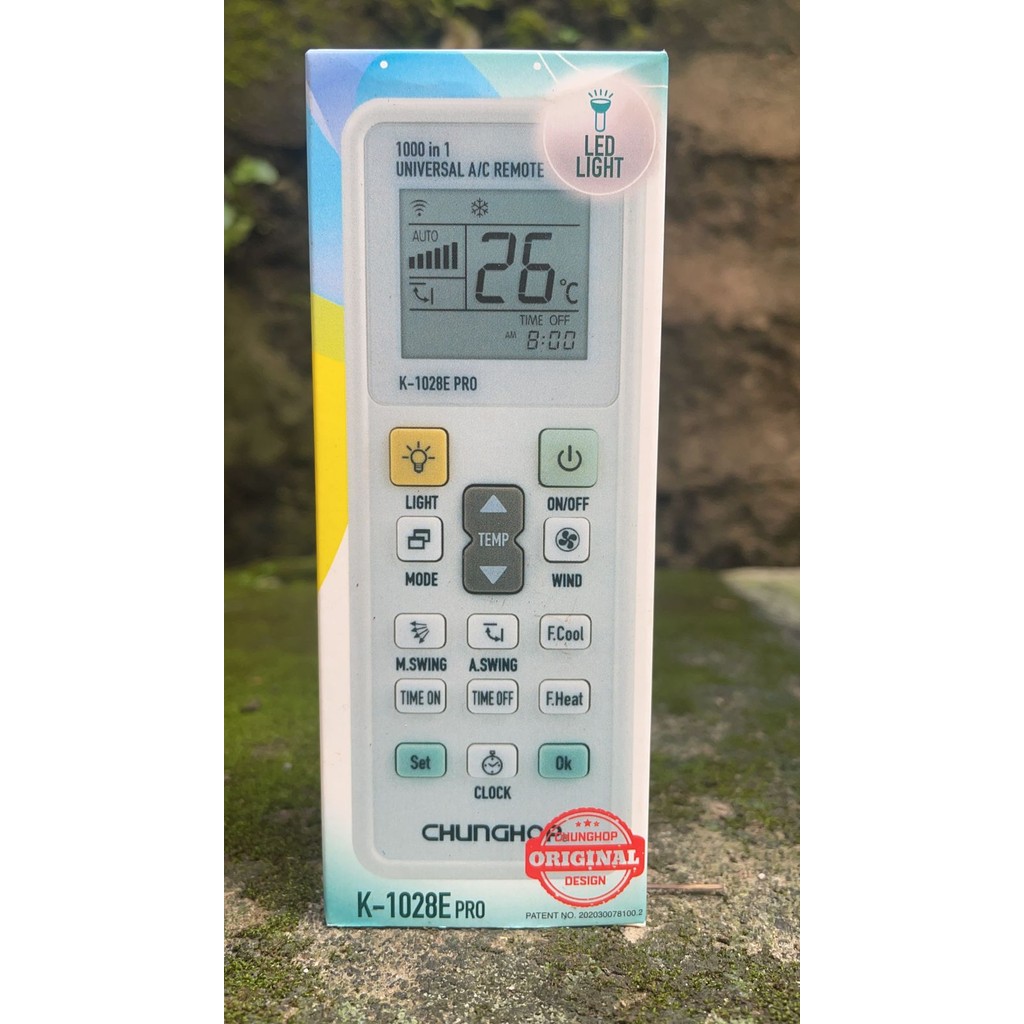 REMOTE AC UNIVERSAL CHUNGHOP K-1028E PRO