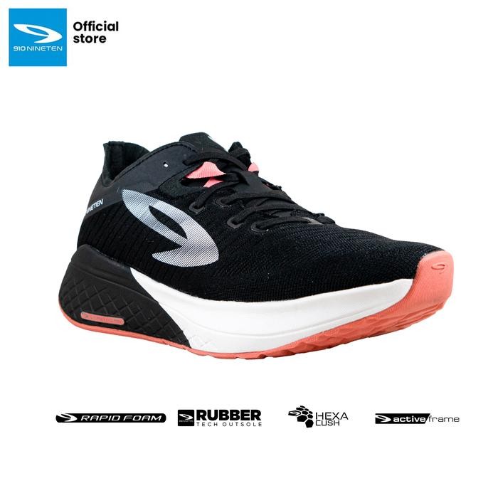 Specs Sport'S - Sepatu Lari Nineten Hanna 1.0 - Hitam/Putih/Merah Running Olahraga Outdoor