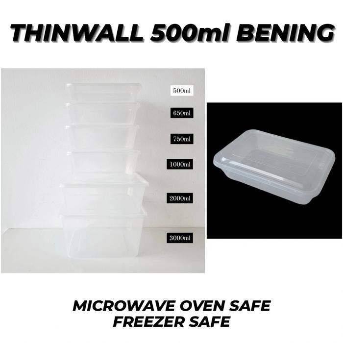 THINWALL BENING 500ml / FOOD CONTAINER / KOTAK TAKEAWAY