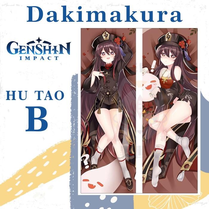 DAKIMAKURA HU TAO GENSHIN IMPACT - Sarung bantal Waifu Anime Game Genshin Impact Hutao