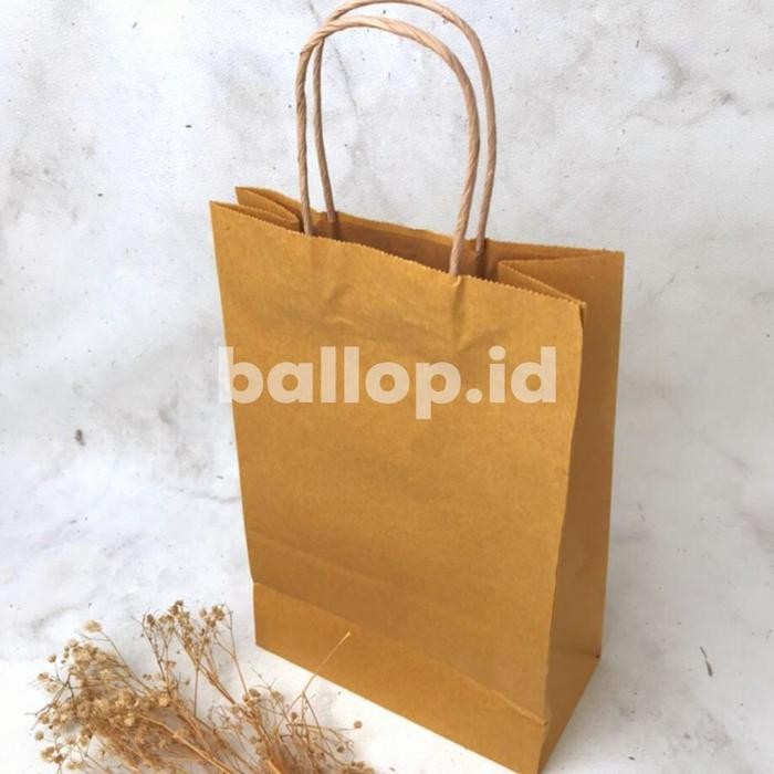 Paper Bag Kantong Kertas Tali L 20 10 30 CM Kotak Box Brownies Hampers Bingkisan