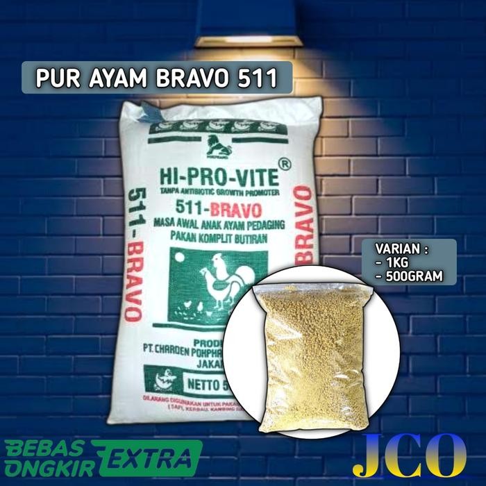 PUR AYAM BRAVO 511 50KG PUR AYAM KARUNGAN PUR AYAM PEDAGING