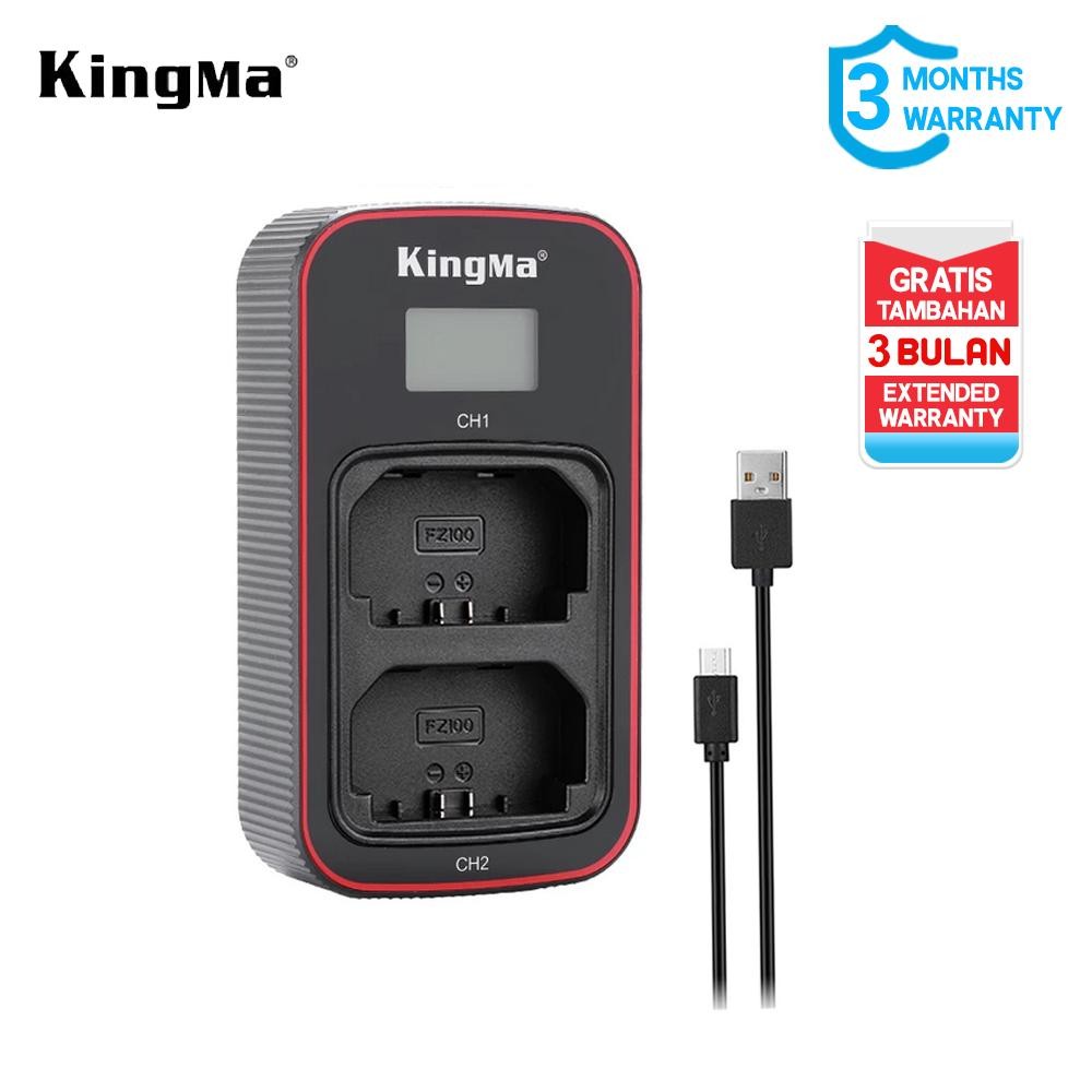 KINGMA Dual Charger Sony NP-FZ100 Quick Charge - Lcd Display