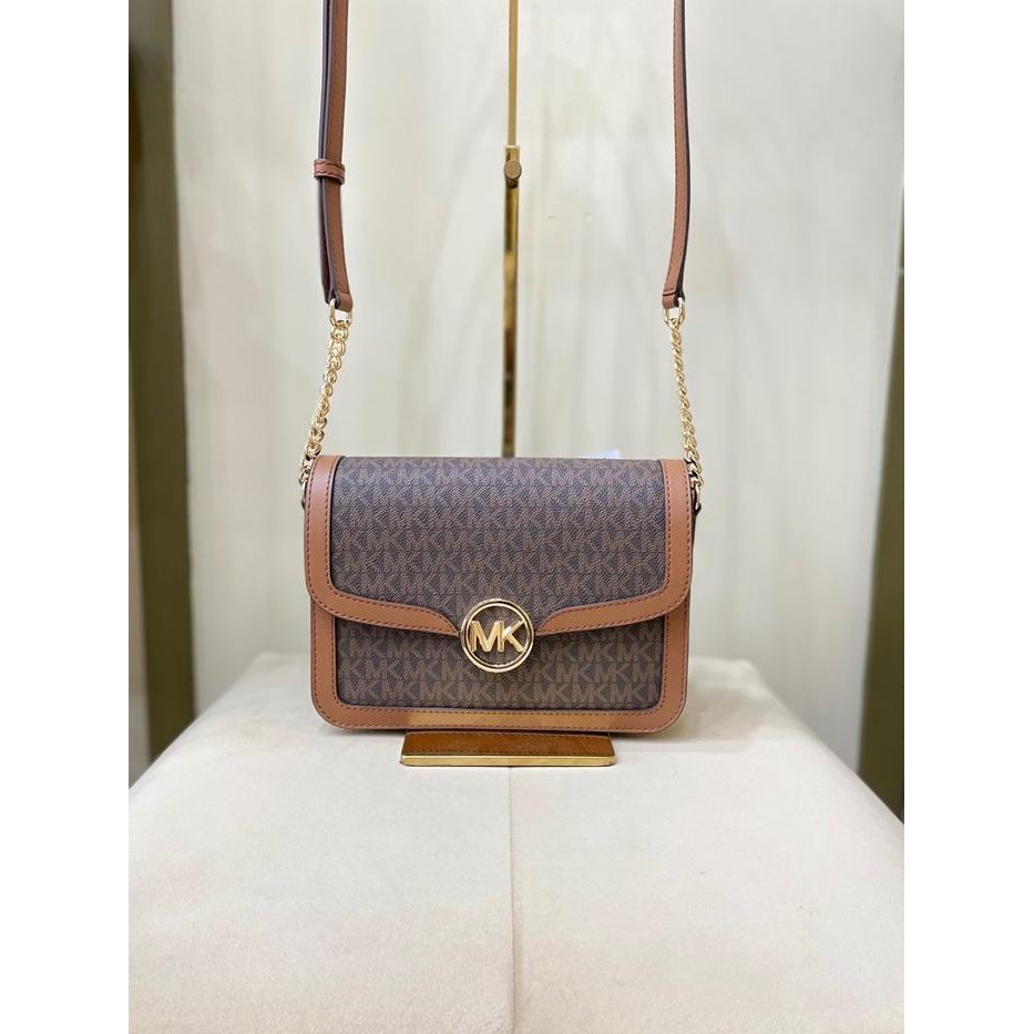 MK LEIDA MEDIUM FLAP SHOULDER BAG ORIGINAL best seller