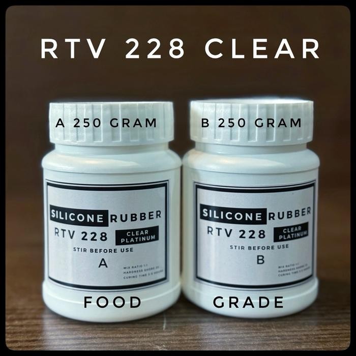 SILICONE RUBBER 228 CLEAR FOOD GRADE 500 GRAM