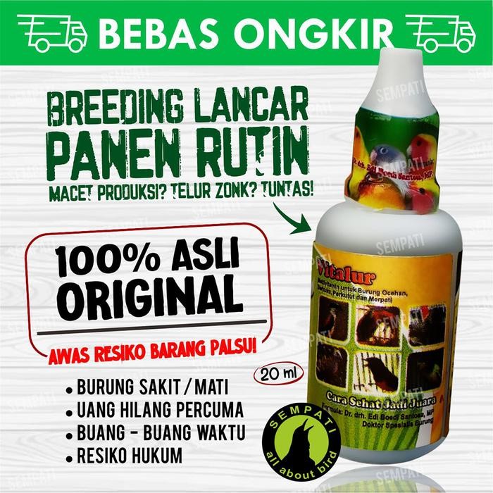 ces0- Vitalur Besar 20 Ml Dr.Edhi Vitamin Ternak Breeding Burung Murai Kacer