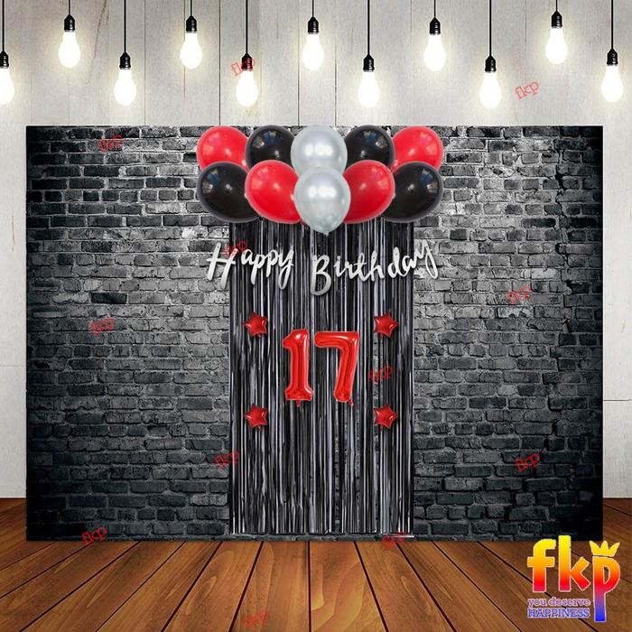 mhho- Paket Dekorasi Ulang Tahun Simpel Unik/ Dekor Balon Simple Dewasa Set