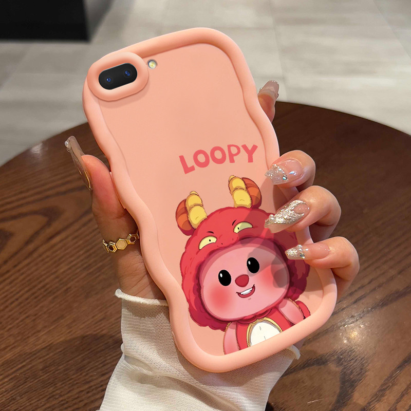 Casing HP Untuk OPPO A5 A3s A12E Realme C1 Case Kucing tikus warna pink ponsel Girls' favorites Kesi