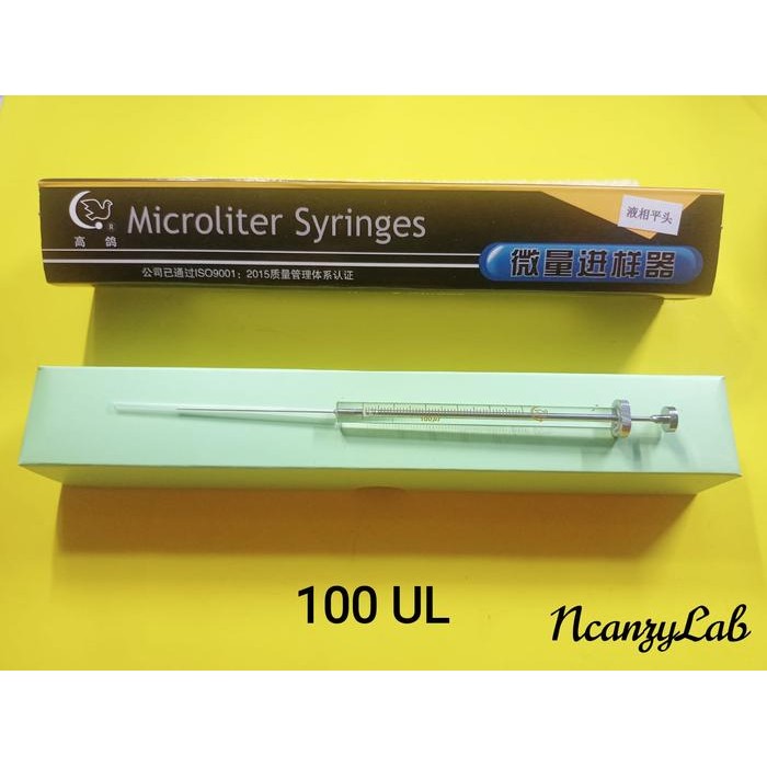Syringe Injector Glass Mikroliter 0,1 Ml ( 100 Ul )