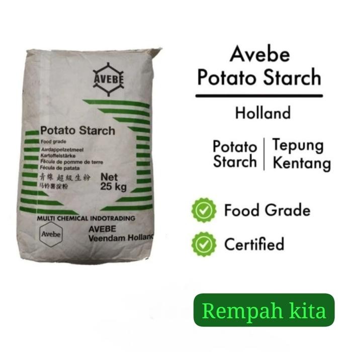 instanChatsaja- Potato Starch 1Kg / Tepung Pati Kentang / Tepung Kentang 1Kg
