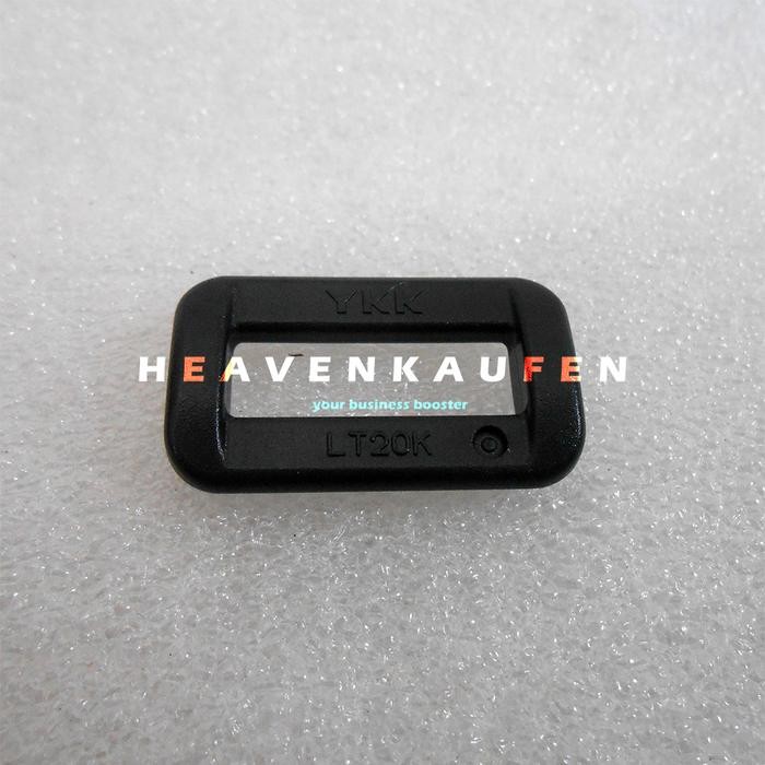 Ring Kotak YKK 2 cm Hitam Polyacetal Kuat Harga Per 2 Pcs