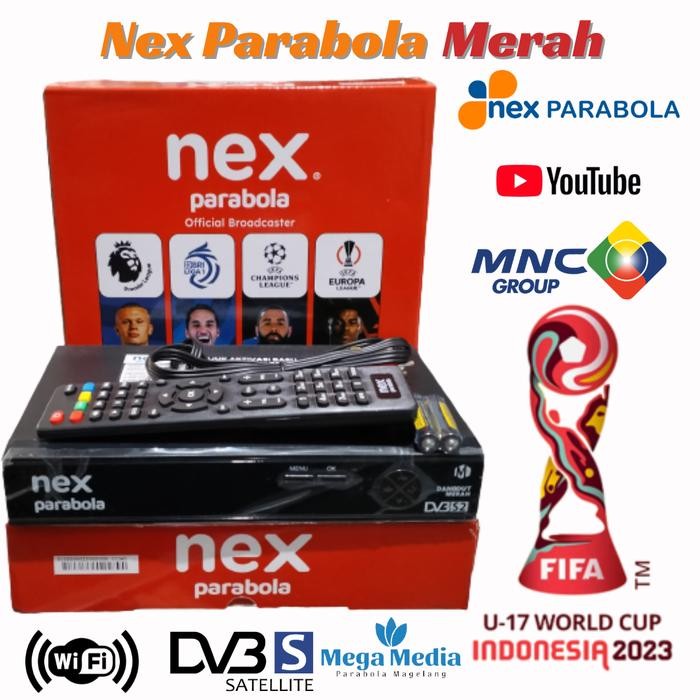 3j4e- Receiver Nex Parabola Merah Tv Komplit Bisa Liga Champions
