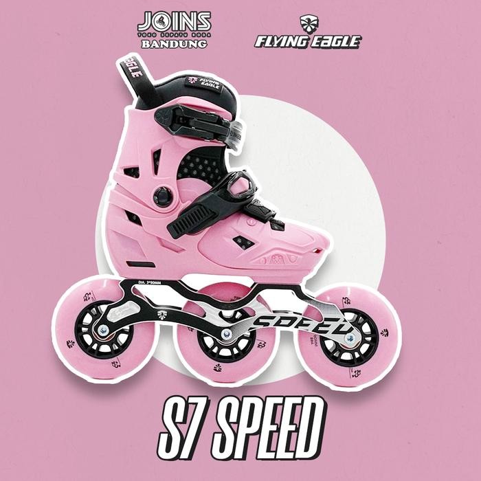 Sepatu Roda Inline Skate Anak Flying Eagle S7 Speed PINK