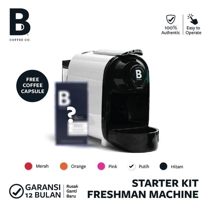7icc- Mesin Kopi Kapsul Freshman Mesin Kopi Kapsul - Nespresso Compatible Capsule Starter