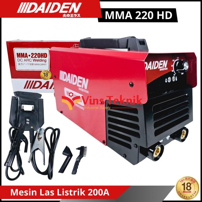 DAIDEN MMA 220 HD Mesin Las Listrik Travo Las Trafo Las 200A MMA220HD