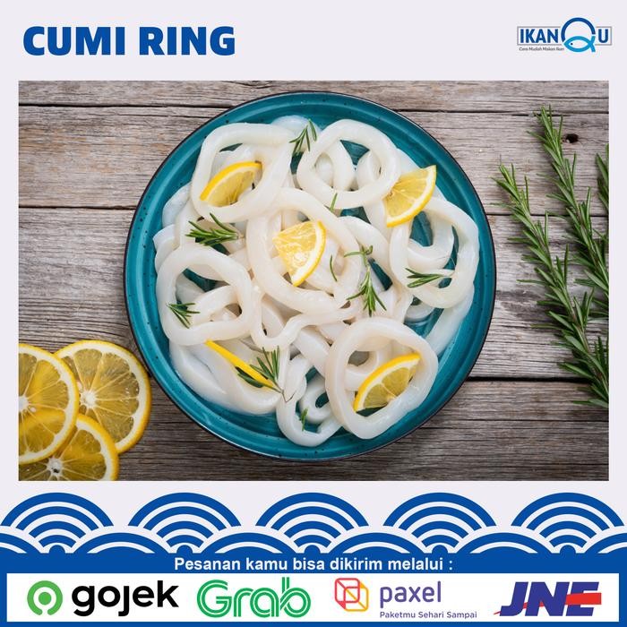Instanbisa- Cumi Ring Kupas @1Kg / Cumi Import Bukan Tube / Cumi Ring Frozen Murah