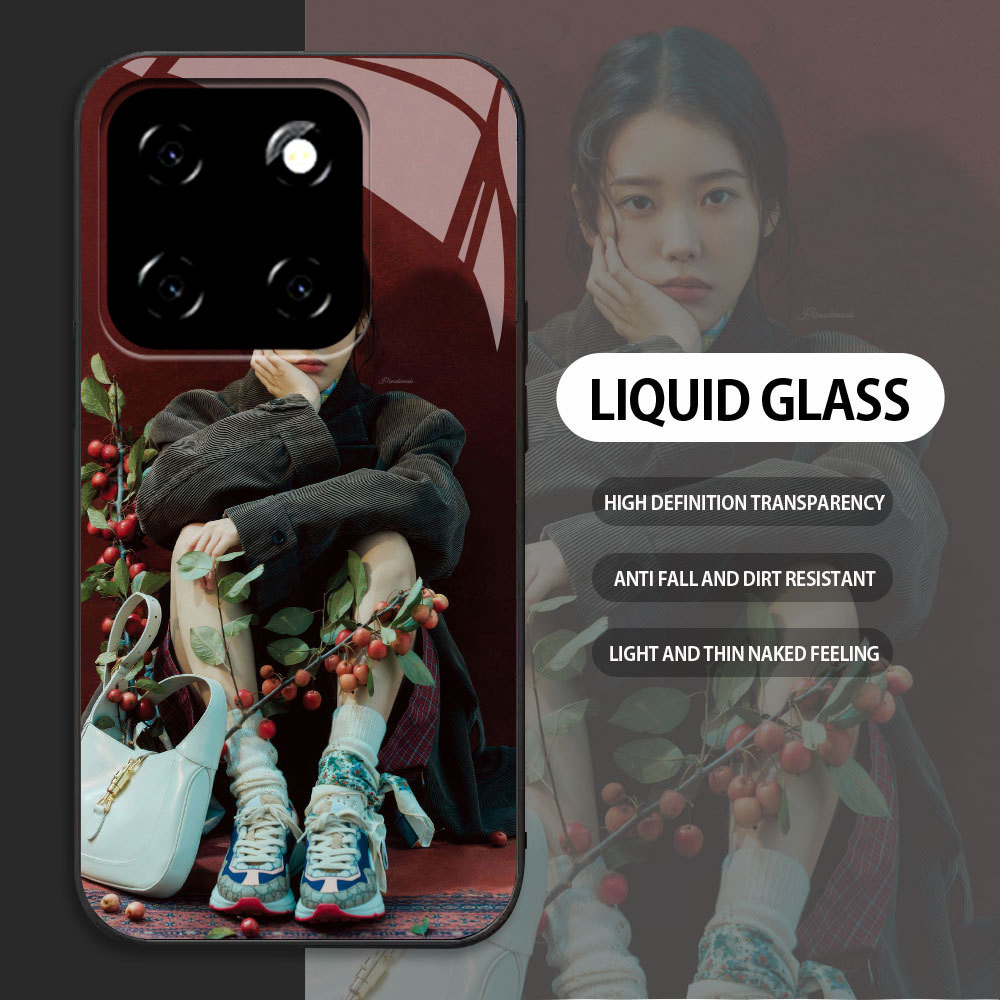 Tempered Glass case For XiaoMi 11 12 Lite 5G 14 kasing Handphone  Pola IU dari Korea  Casing HP Cust