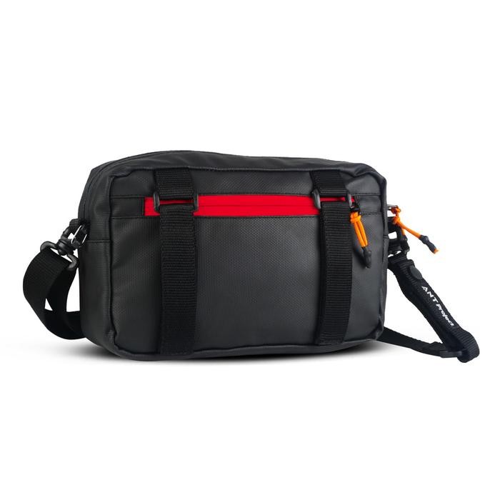 SepedaQT- Ant Project - Tas Handlebar Bag Troy 3In1 Selempang - Tas Stang Sepeda Black