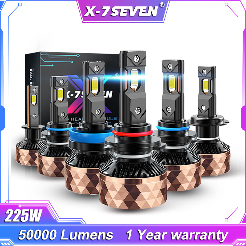 X-7SEVEN X-Rose 225W 50000LM 6500K LED Headlight Bulb For Car 9004
